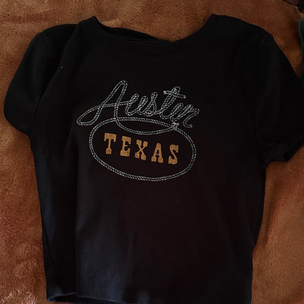 Aeropostale Seriously Soft Black Baby Tee